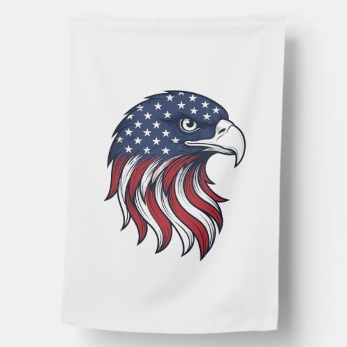 Patriotic Eagle Flag Vector Design for White Shirt