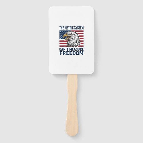 Patriotic Eagle Freedom Quote Vintage Vector Shirt Hand Fan
