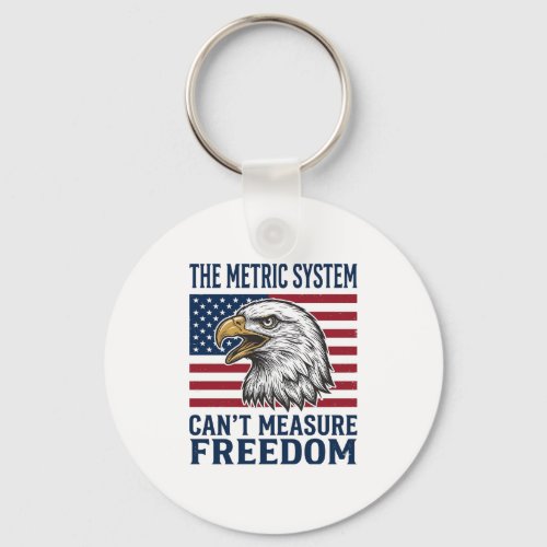 Patriotic Eagle Freedom Quote Vintage Vector Shirt Keychain