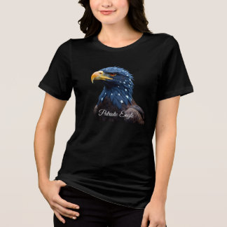 Patriotic Eagle girl t-shirt Tri-Blend Shirt