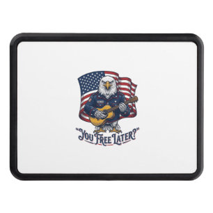 Patriotic Eagle Guitar Vintage Hitch Cover