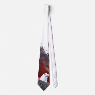 Patriotic Eagle Head Nexktie Neck Tie