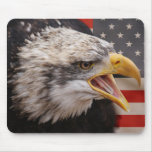 Patriotic Eagle Image Mouse Pad