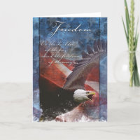 Patriotic Eagle in Flight