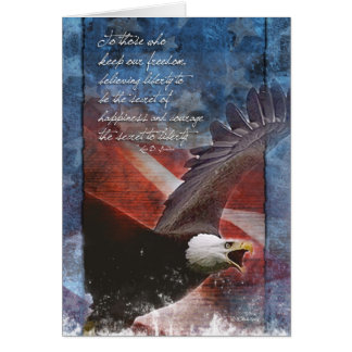 Patriotic Eagle in Flight Cards
