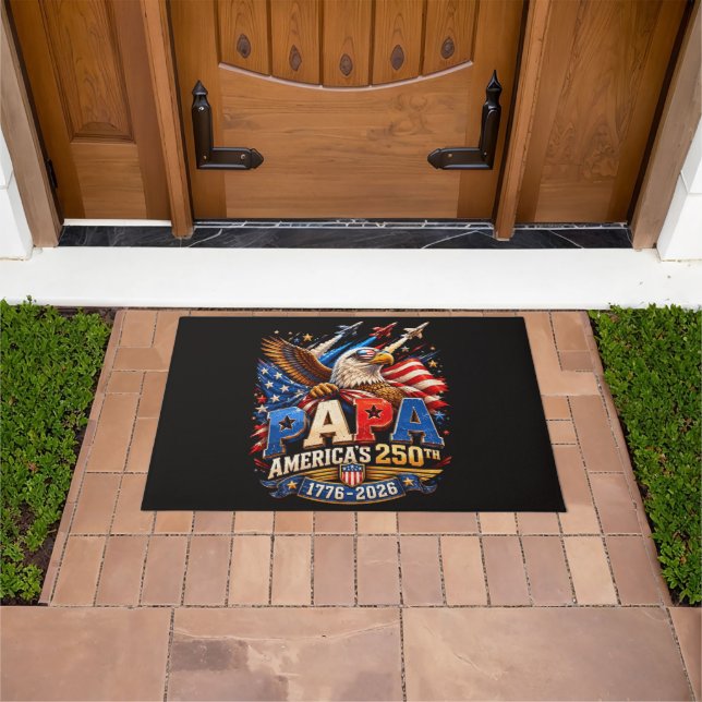 Patriotic Eagle Jets America 250th Doormat (Outdoor)