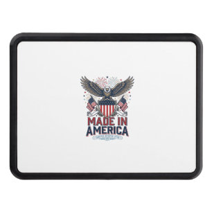 Patriotic Eagle Made in America 4th of July Shirt_ Hitch Cover