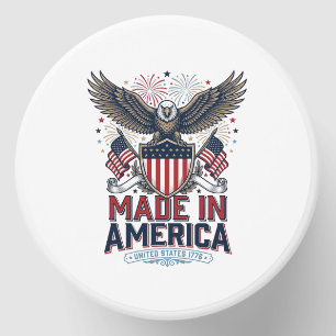 Patriotic Eagle Made in America 4th of July Shirt_ Mini Candle Favors