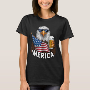 Patriotic Eagle merica 4th Of July T-Shirt