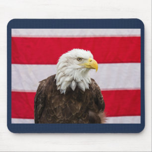 Patriotic Eagle Mouse Pad