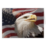 Patriotic Eagle Flag Greeting Card | Zazzle