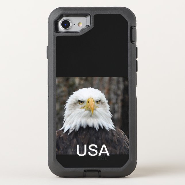 Patriotic eagle otterbox iPhone case (Back)