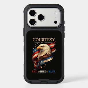 Patriotic Eagle Red White and Blue Vintage iPhone 17 Pro Max Case