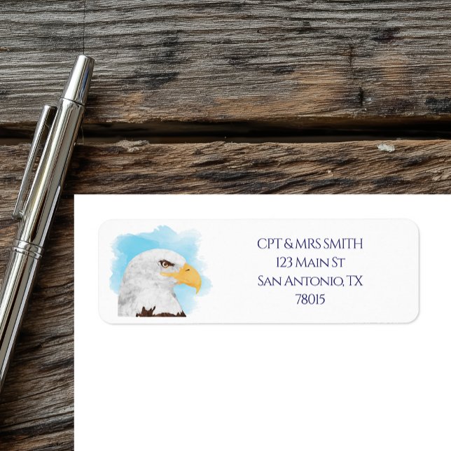 Patriotic Eagle Return Address Label (Patriotic Eagle Return Address Sticker)
