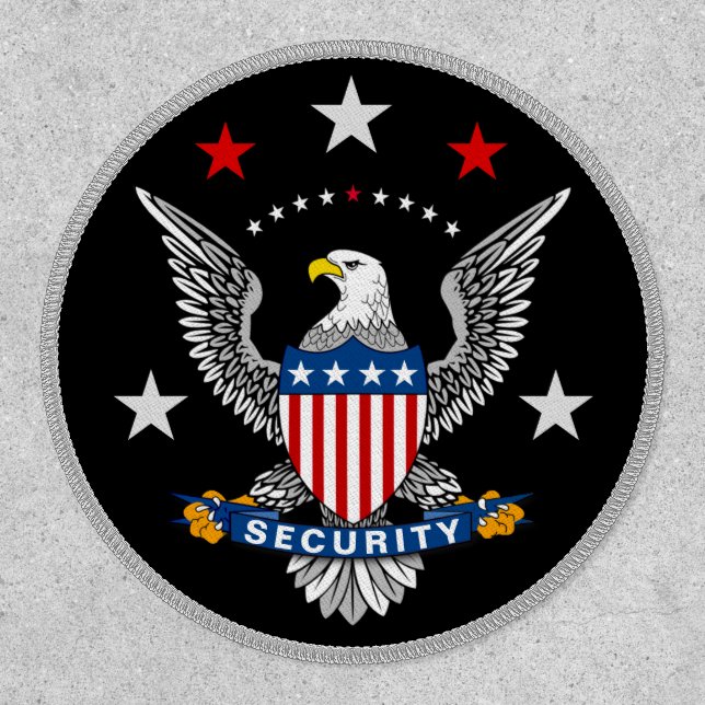 Patriotic Eagle Security or Name Patch (Front)