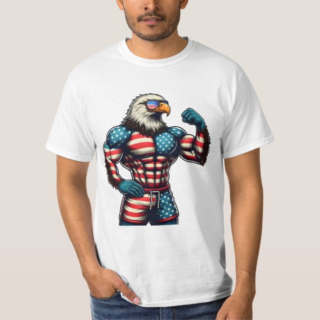 patriotic eagle shirt, patriotic eagle T-Shirt (Front)