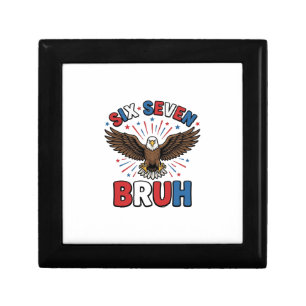 Patriotic Eagle Six Seven Bruh Vector Design_1 Gift Box