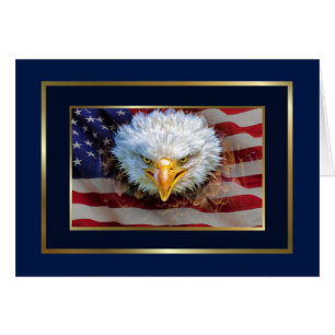Patriotic Eagle Stationery Note Card