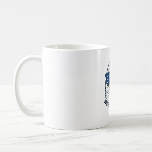 Patriotic Eagle Sunglasses Vintage Vector Design_1 Coffee Mug