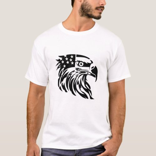 Patriotic Eagle T_Shirt