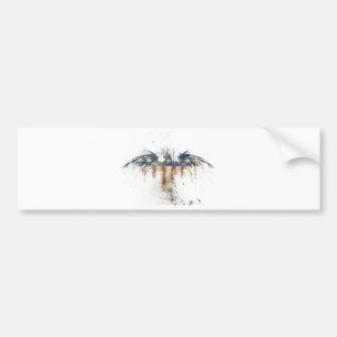 Patriotic eagle, US/USA, SAD flag Bumper Sticker