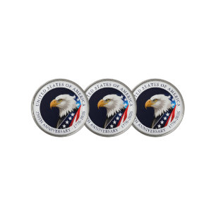 Patriotic Eagle USA 250th Anniversary Keepsake Golf Ball Marker