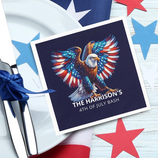 Patriotic Eagle USA 4th of July Napkins (Patriotic Eagle USA 4th of July Napkins)