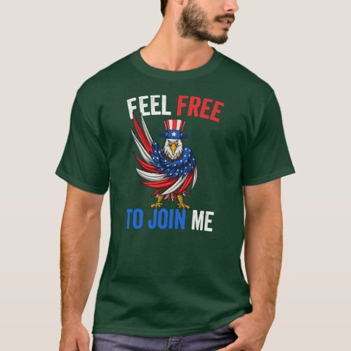 Patriotic Eagle USA American 4th Of July Men T_Shirt
