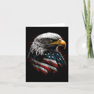 Patriotic Eagle Usa American Flag 4th Of July Men Card