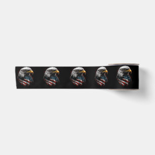 Patriotic Eagle USA American Flag 4th of July Men Satin Ribbon