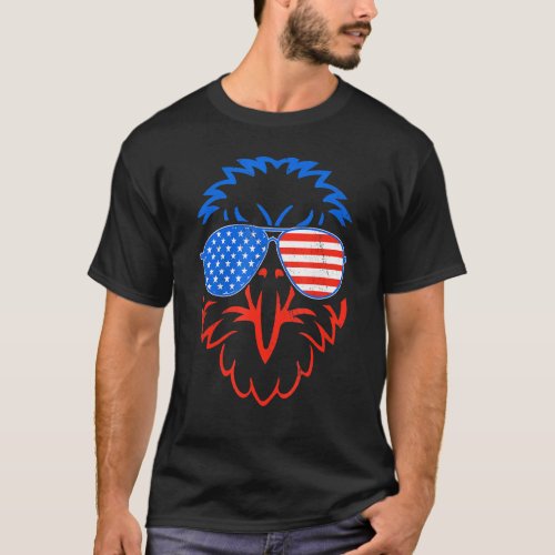 Patriotic Eagle Usa Flag 4th Of July American Citi T_Shirt