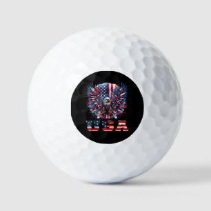 Patriotic Eagle USA Flag Golf Balls