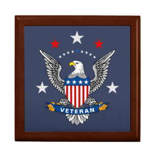 Patriotic Eagle Veteran Gift Box