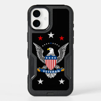 Patriotic Eagle Veteran iPhone 16 Plus Case