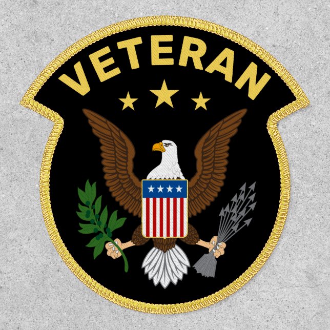 Patriotic Eagle Veteran Patch (Front)