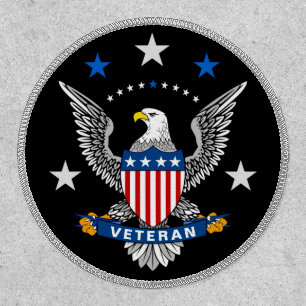 Patriotic Eagle Veteran Patch