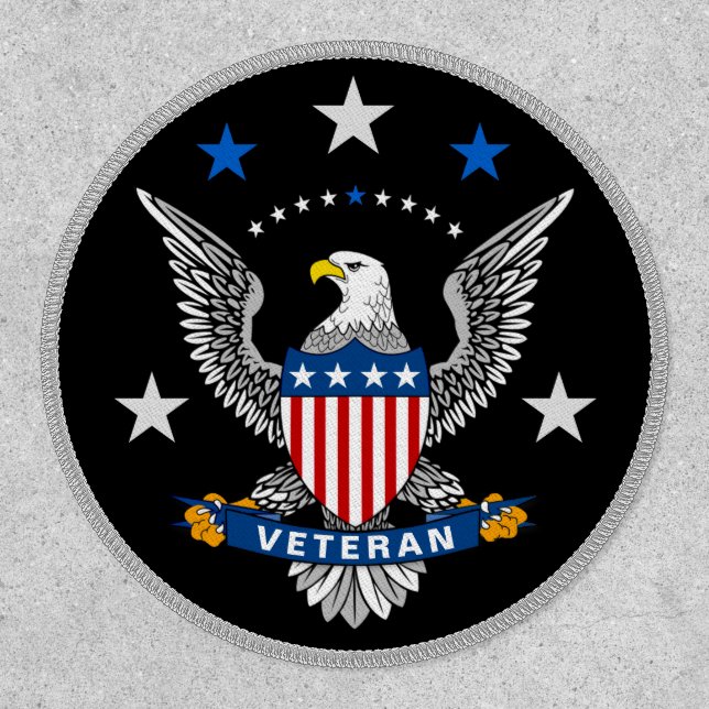 Patriotic Eagle Veteran Patch (Front)