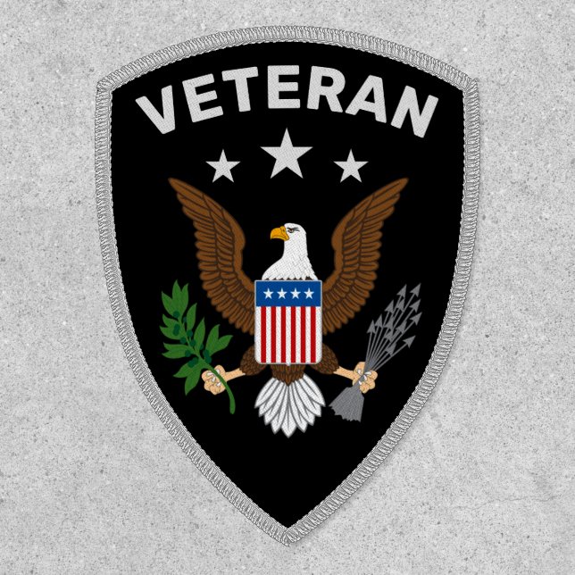 Patriotic Eagle Veteran Patch (Front)