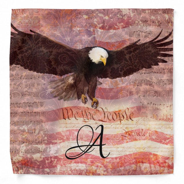 Patriotic Eagle We the People Bandana (Front)