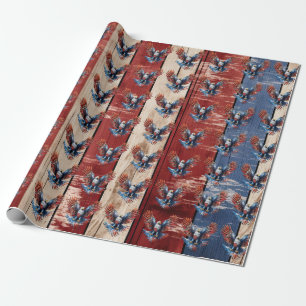 Patriotic Eagle Wrapping Paper