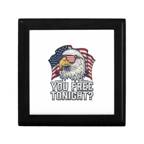 Patriotic Eagle You Free Tonight Vintage Shirt Des Gift Box