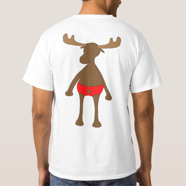 Patriotic, Eh? Moose T-Shirt (Back)