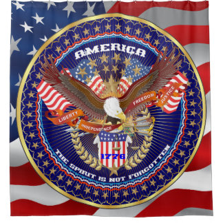 Patriotic Election View About Design Shower Curtain