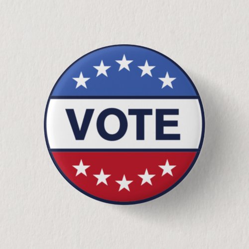 Patriotic Election Vote American Flag Button