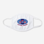 Patriotic Electrical Engineer White Cotton Face Mask
