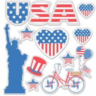 Patriotic Elements Collection Vinyl Sticker