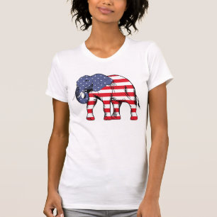 Patriotic Elephant T-Shirt