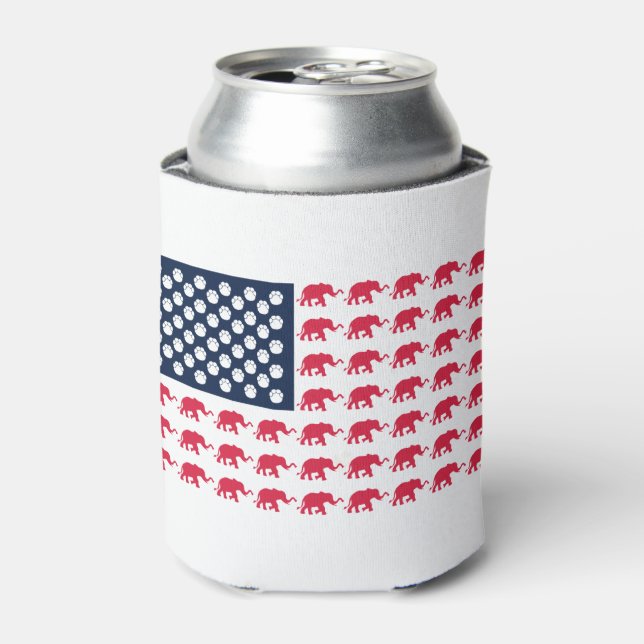 patriotic elephants can cooler (Can Front)