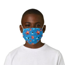 Patriotic Elmo and Cookie Monster Pattern Kids' Cloth Face Mask