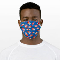 Patriotic Elmo Pattern Adult Cloth Face Mask